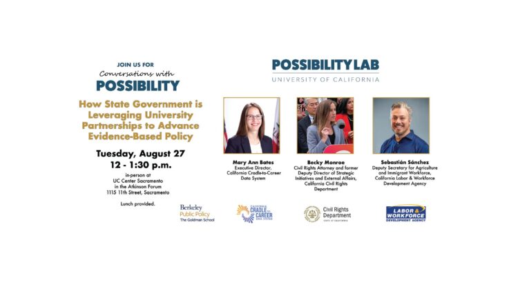 August 27 // Conversations with Possibility: State Government & University Partnerships