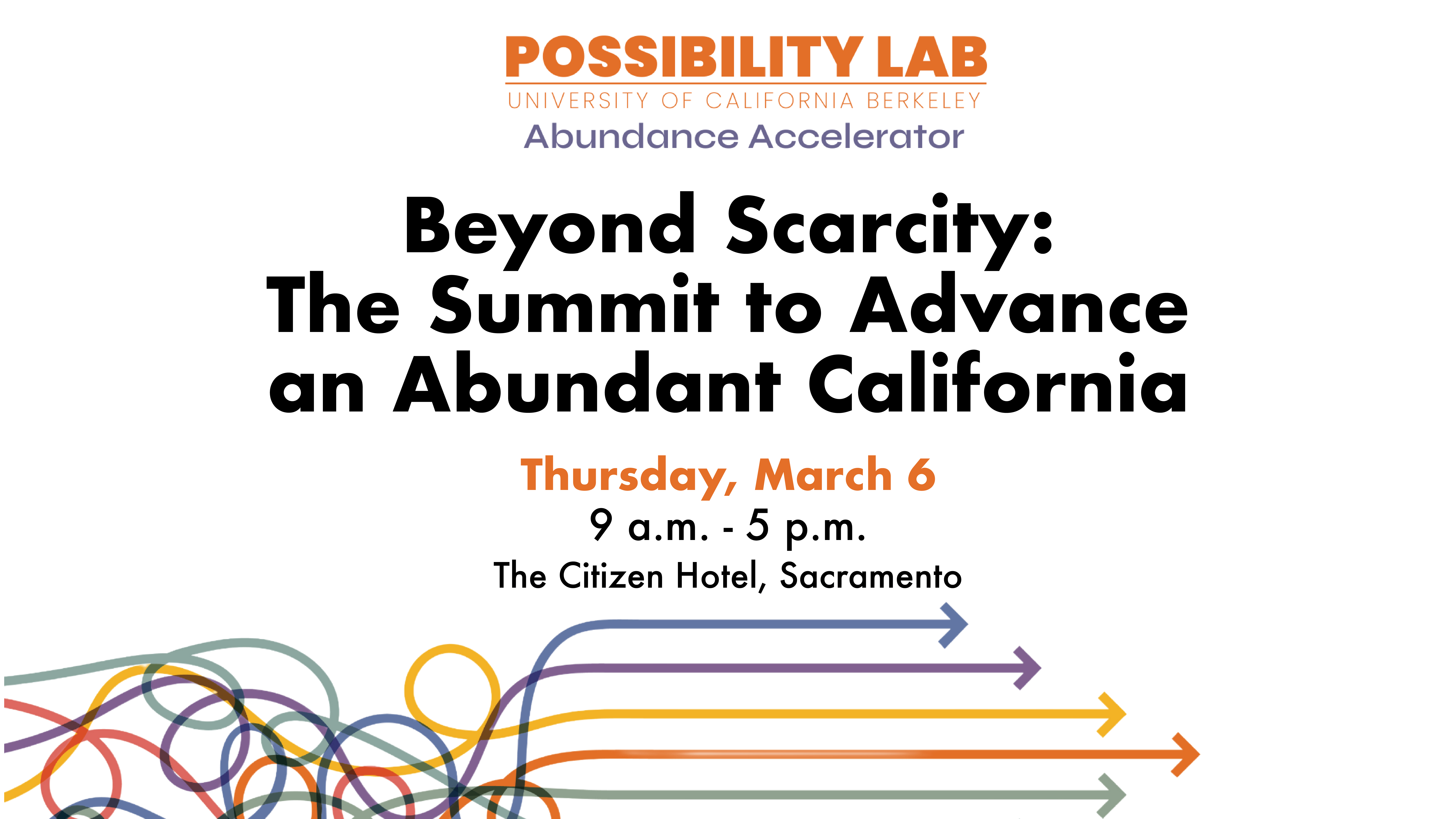 March 6 // Abundance Accelerator Summit in Sacramento