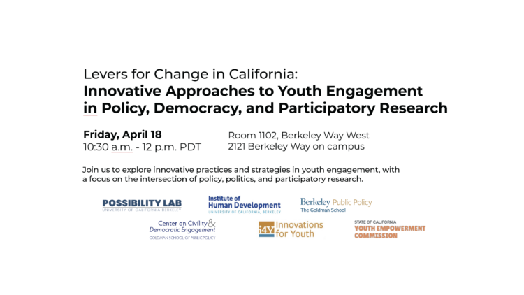 April 18 // Innovative Approaches to Youth Engagement